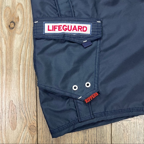 SOLD! Maui Rippers Lifeguard Board Shorts Microfiber - Picture 6 of 10